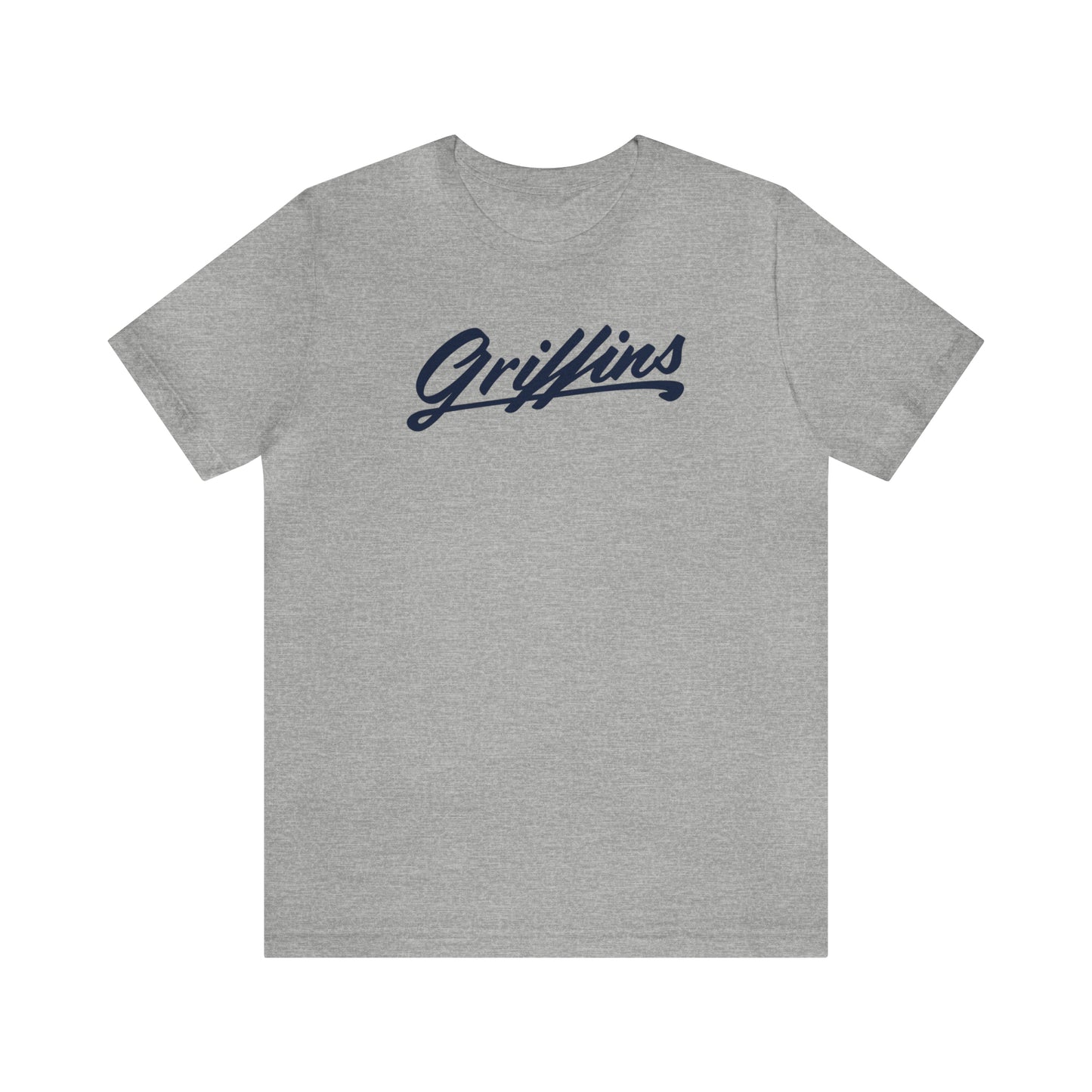Griffins Script Tee Grey—Adult