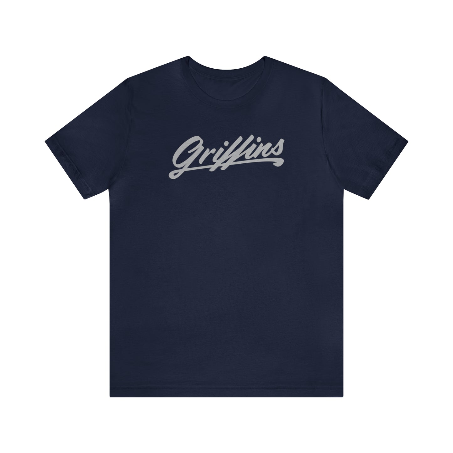 Griffins Script Tee Grey—Adult