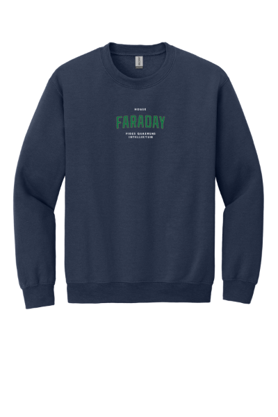 House Faraday Navy Crewneck—Adult